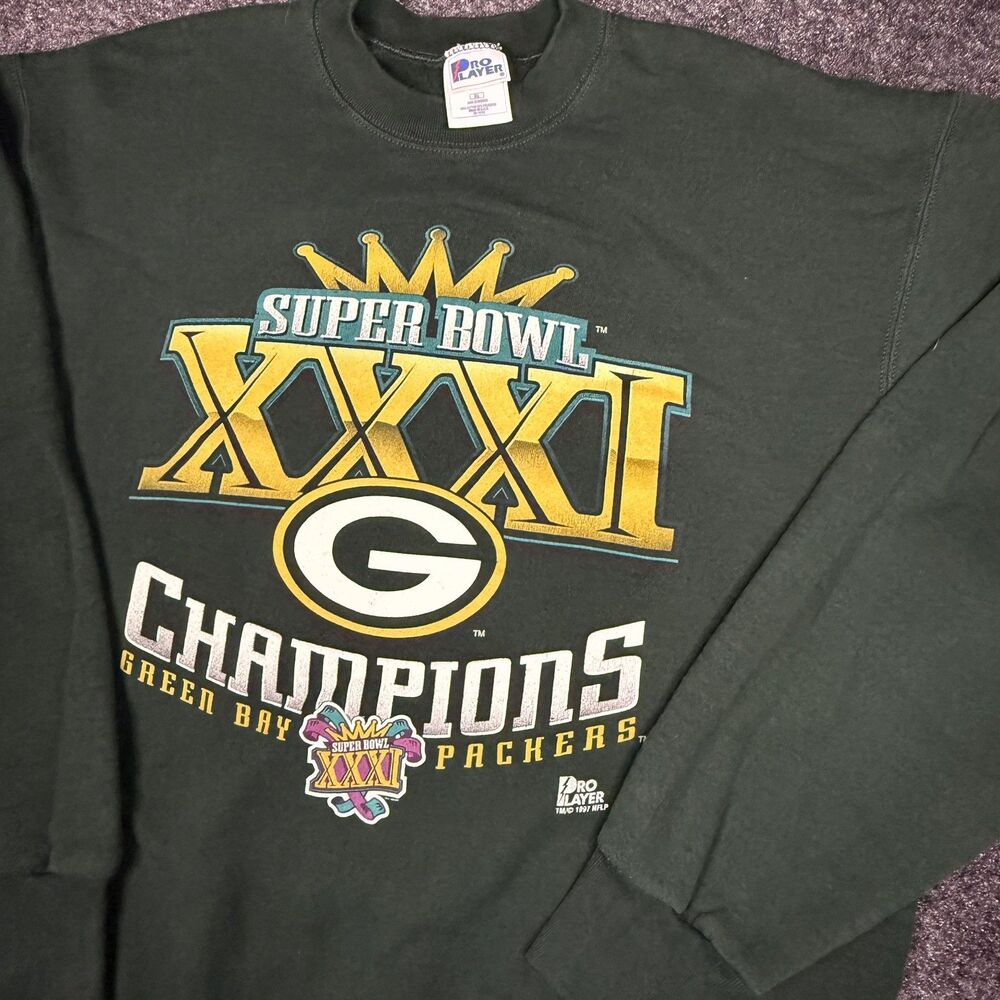 Pro Player 1997 Green Bay Packers Super Bowl XXXI Champions NFL Sweatshirt XL